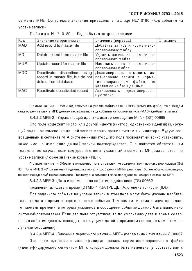 ГОСТ Р ИСО/HL 7 27931-2015, страница 1530
